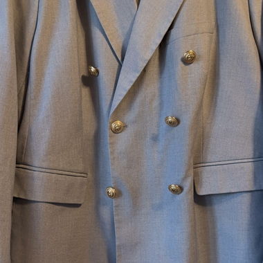 Blazer doppio petto grigio mélange