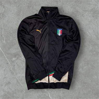 vintage italy puma trackjacket in black