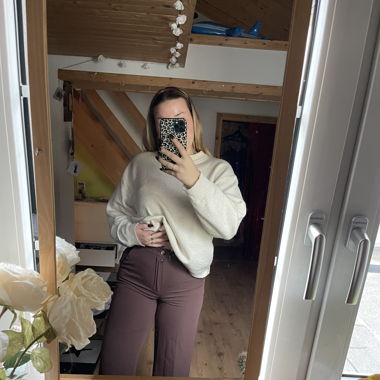 Braune Stoffhose