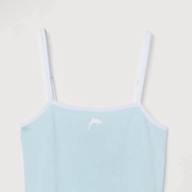 Light Blue Dolphin Crop Top