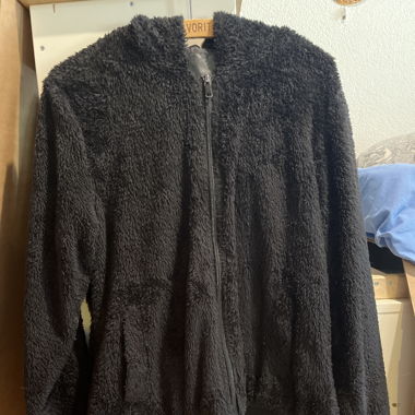 Jacke aus Teddystoff