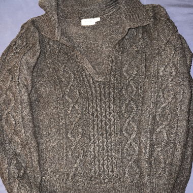 Pull en laine brun