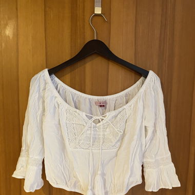 Weisses Boho Sommershirt
