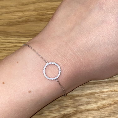 Silberarmband mit Brillant