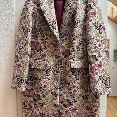 Manteau en jacquard floral Madeleine taille M