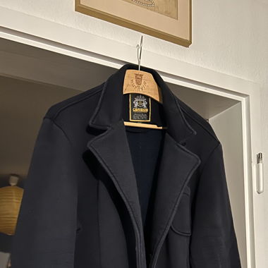 Blaue Jacke