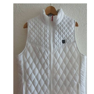 GILET CHAUFFANT FEMME BLANC