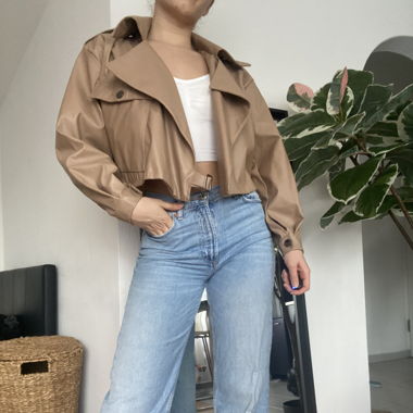 BEIGE VISCOSE JACKET