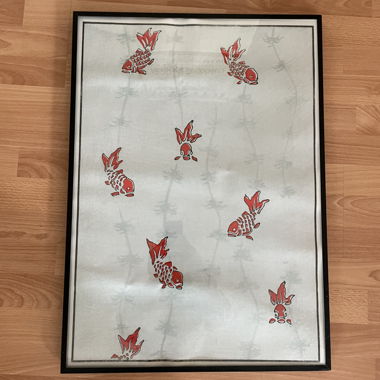 stampa d'arte murale pesce koi