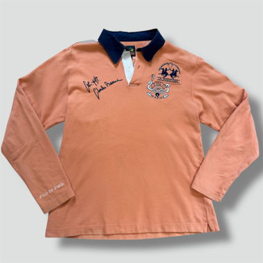 La Martina Paris orange longsleeve polo