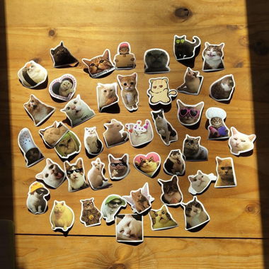 Cat Katzen stickers kleber 100 Stück