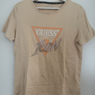 T-shirt beige GUESS