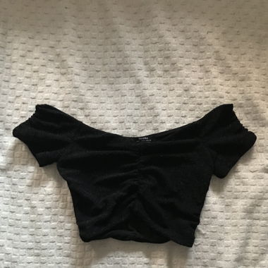 Glitzer Top / Crop Top