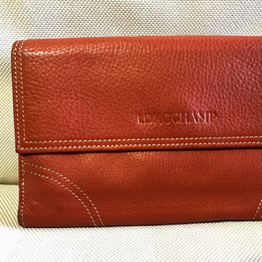 Longchamp portefeuille orange