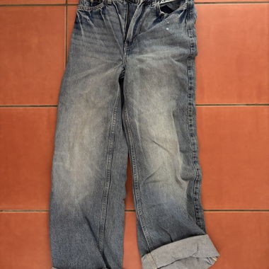 Jeans wide fit blu