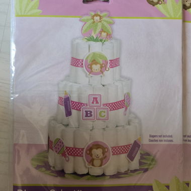 6 Kits gateau de couches singes