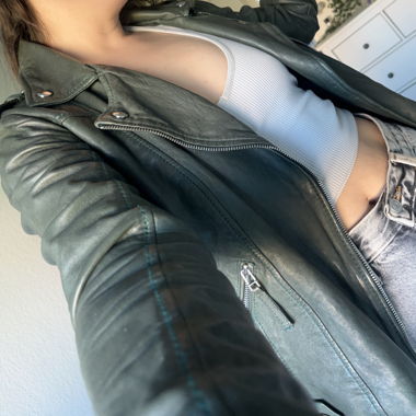 Leder Jacke
