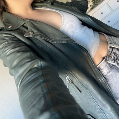 Leder Jacke