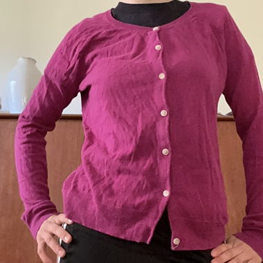 Lilac/pink Knit Cardigan
