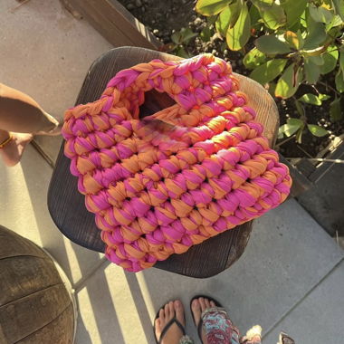 Braided woven bag Crochet 