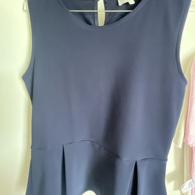 Top senza maniche blu scuro