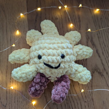 Sun crochet plushie - jellycat inspired