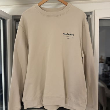AllSaints beige sweatshirt