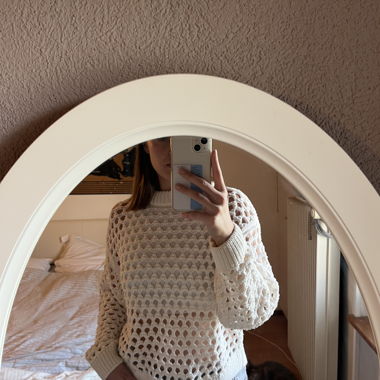 Pull en maille blanc