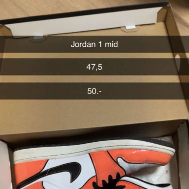 Jordan 1 mid orange