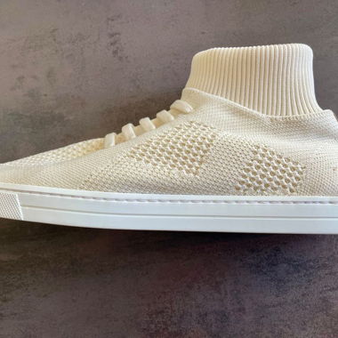 Fendi Sneakers calzino alte beige