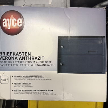 Verona Anthracite Mailbox ayce