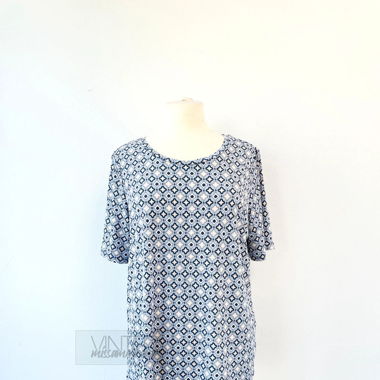 Oversized Shirt mit Struktur in blau
