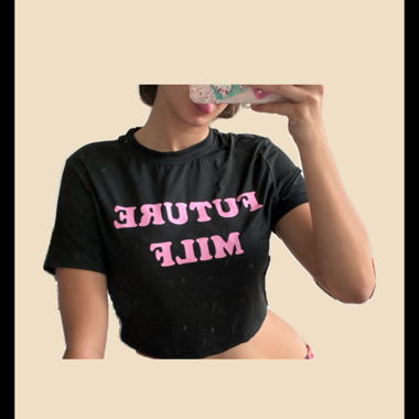 T-shirt court noir