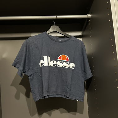 T-shirt court Ellesse bleu foncé UK 10