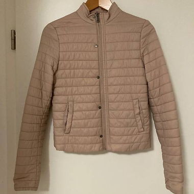 Giacca trapuntata rosa antico