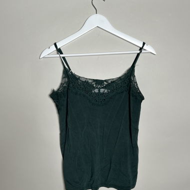 Green Lace Camisole Top