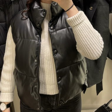 Leder Veste
