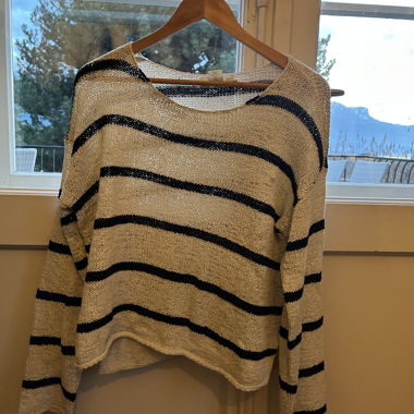 H&M L.O.G.G. Striped Jumper size M