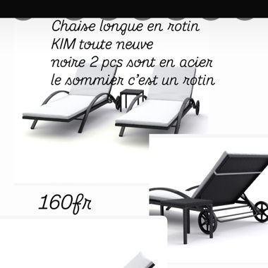 Deux. Chaises de jardin.