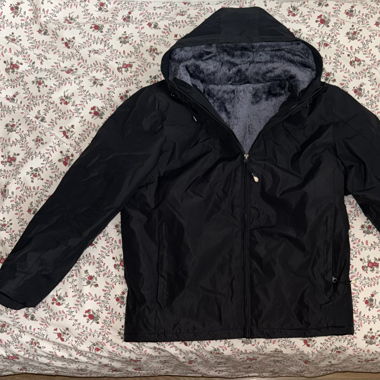 Veste avec fourrure douce interne