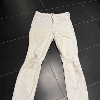 Weisse Super Skinny Ankle Jeans – H&M 