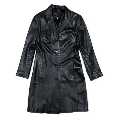 vintage 90s leather jacket coat