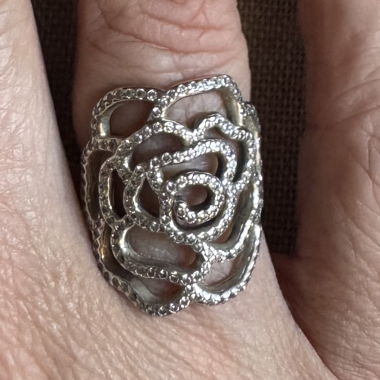 Anello Pandora Fiore in Argento