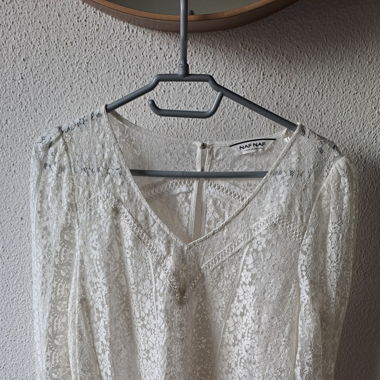 Bluse aus Spitze