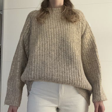 Strickpullover beige/gold