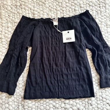 Off-Shoulder Blouse black – new