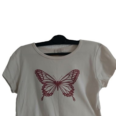 Crop top papillon 