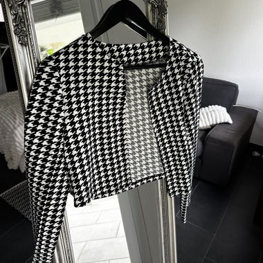 Houndstooth Cropped Set