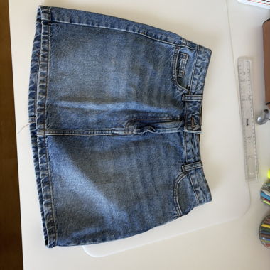Gonna mini in denim