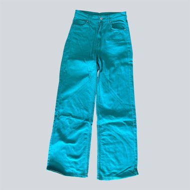 Jeans color turchese